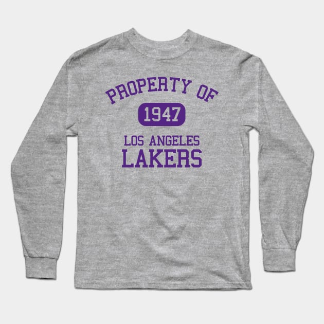 Property of Los Angeles Lakers Long Sleeve T-Shirt by Funnyteesforme